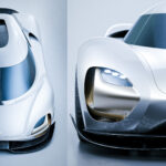 Koenigsegg Aethera sedd från två vinklar.
