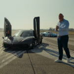 Christian von Koenigsegg är lyrisk efter att ha kört den första Gemera-testbilen på flygrakan i Ängelholm.