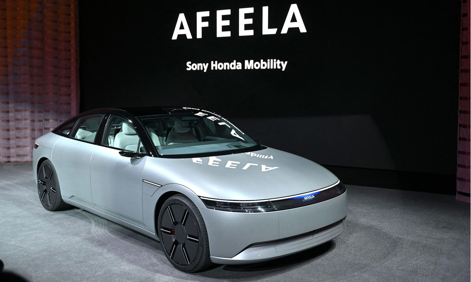 På CES i Las Vegas visade Sony och Honda upp det gemensamma konceptet Afeela. /// FOTO: Patrick T. Fallon/AFP via Getty Images