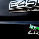 Flexfuel-märke på en Ford F-450.