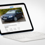 Blocket-annons på en Ipad