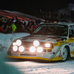 Audi quattro S1 E2 med Stig Blomqvist bakom ratten.