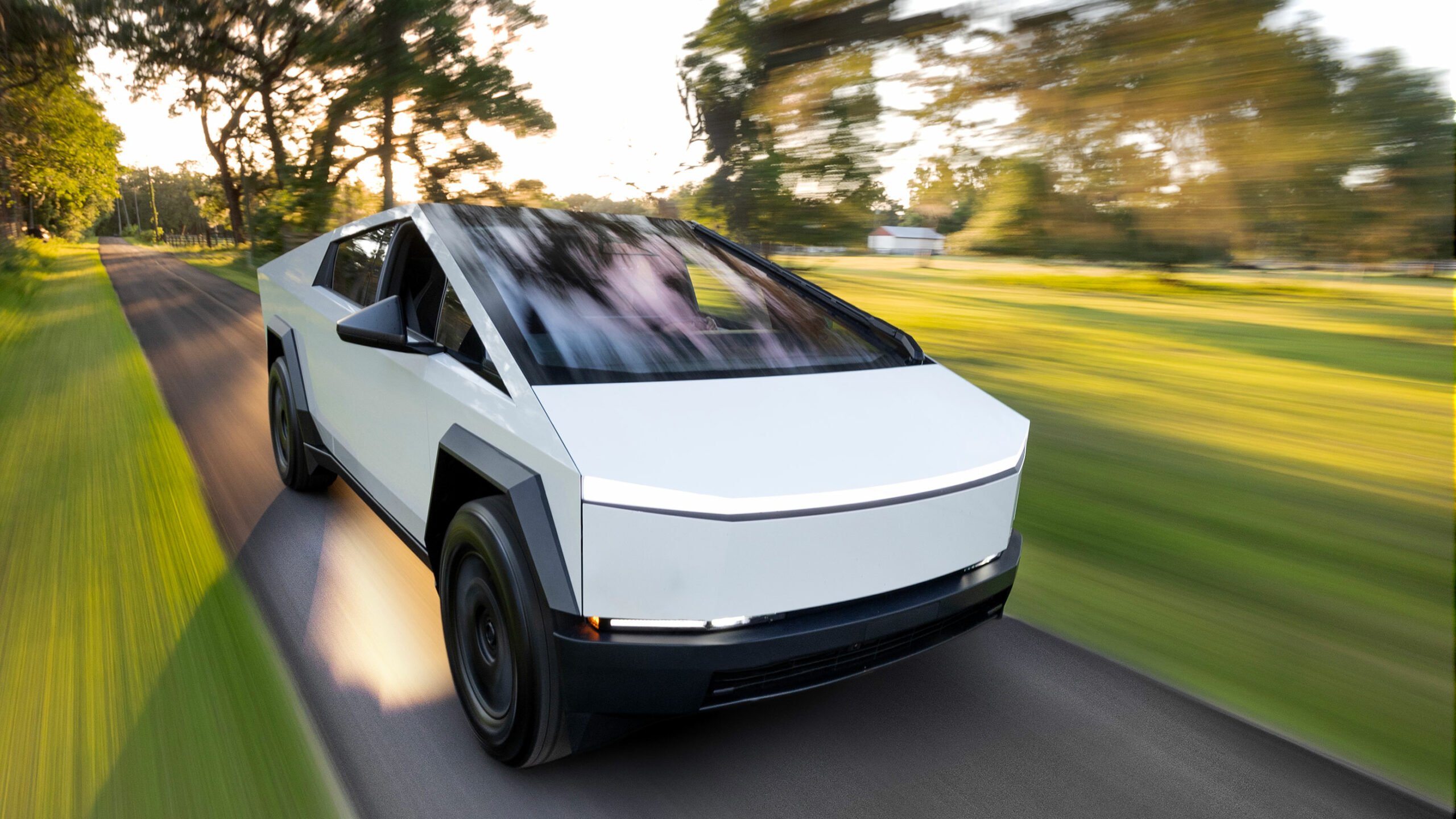 Tesla Cybertruck provkörning