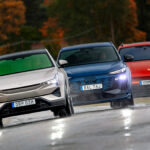 Tre lyxiga elsuvar Audi Polestar Porsche